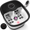 Picture of Collapsible Foot Spa Bath with Heat, Remote Control, Temperature Control, Bubbles, Pumice Stone, Red Light, Timer, 16 Massage Roller Pedicure Foot Spa Tub Foot Soaker for Soothe & Relax Tired Feet