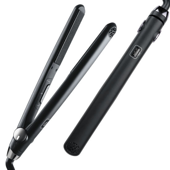 Picture of TYMO SWAY Hair Straightener with 10s Fast Heating, 1 Inch Professional Flat Iron Curling Iron in One with 32 Adjustable Temp, Automatic Shut Off, Dual Voltage