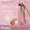 Picture of Real Techniques Starlit Gaze Eye + Lash 4 Piece Holiday Gift Set, Eye Makeup Brush Set For Eyeshadow & Brow Products, Mini Eyelash Curler For Travel, Stocking Stuffer, Limited Edition, Cruelty-Free