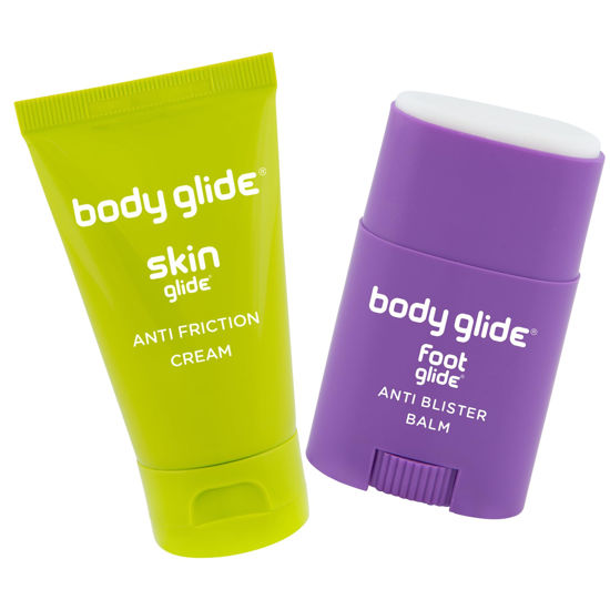 Picture of BodyGlide Skin Glide & Foot Glide Gift Set | Blister Protection and Anti Chafing Cream | Complete Skin Protection for Sports, Play & Everyday | 1.6oz Skin Glide & 0.8oz Foot Glide