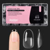 Picture of Beetles Gel Nail Tips Short Oval 576Pcs, 12 Sizes Pre-Shaped Half Matte Press On Nails Gelly Tips False Nails for Gel Full Cover False Nails Home DIY Nail Salon Gifts for Girls Women
