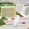 Picture of All Natural Peppermint Soap - Natural Soap for Women and Men for Body, Face, and Hands - Vegan Soap - Coconut & Hempseed Oils with Shea Butter (Peppermint -Pack of 4)