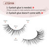 Picture of Onlyall Lashes Mink False Eyelashes Natural Wispy Lashes Soft Faux Mink Lashes Fluffy False Lashes DK77