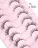 Picture of Onlyall Lashes Mink False Eyelashes Natural Wispy Lashes Soft Faux Mink Lashes Fluffy False Lashes DK77