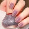 Picture of Diamond Glitter Nail Polish, 12ml Shiny Galaxy Glitter Quick Dry Nail Lacquer for Nail Art Varnish, 0.41 fl oz