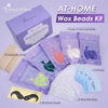Picture of Mallowwax Wax Beads for Hair Removal -5 Pack Hard Wax for Sensitive Skin, Ideal for Bikini, Brazilian, Face, Eyebrow, Legs, Armpit, Full Body - Professional Waxing Wax Refill at Home for Women Men
