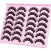 Picture of Natural Lashes Mink Fluffy False Eyelashes Wispy Strip Fake Eyelashes Full Volume False Eye Lashes Pack Short Thick Lashes that Look Like Extensions 14 Pairs ALICROWN