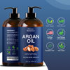 Picture of Argan Oil for Hair Growth 8 fl oz - 100% Natural Moroccan Argan oil for Face, Body, Skin and Nails - Aceite de Argan