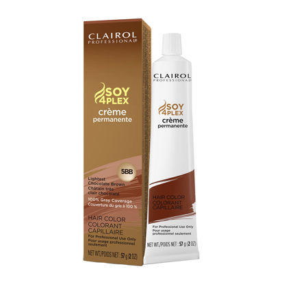 Picture of CLAIROL PROFESSIONAL Permanent Crème, 5BB Lightest Chocolate Brown, 2oz