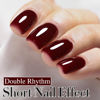 Picture of Double Rhythm Translucent Gel Polish Sheer Neutral Natural Light Milky Same Color Same Bottle 15ML Jelly UV Nail Polish Nail Art DIY at Home (Dark Burgundy-A1487)