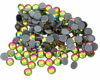 Picture of Jollin Hot Fix Crystal Flatback Rhinestones Glass Diamantes Gems 4.0mm(16ss 1440pcs, Fire)