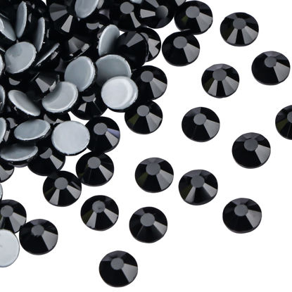 Picture of Jollin Hot Fix Crystal Flatback Rhinestones Glass Diamantes Gems 2.0mm(6ss 2880pcs, Jet)