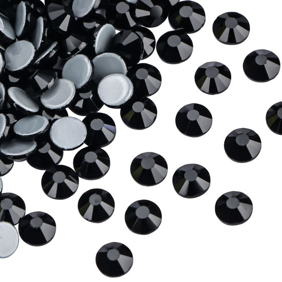 Picture of Jollin Hot Fix Crystal Flatback Rhinestones Glass Diamantes Gems 2.0mm(6ss 2880pcs, Jet)