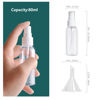 Picture of Zoizocp Spray Bottles, 2.7oz/80ml Clear Empty Fine Mist Plastic Mini Travel Bottle Set, Small Refillable Liquid Containers with 2pcs Funnels and 24pcs Labels (6 Pack)