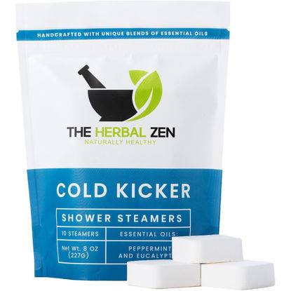 Picture of Cold Kicker Shower Steamers Aromatherapy, Eucalyptus Shower Steamer, Shower Bombs Made in the USA, Menthol Shower Steamer, Self Care Gifts, Christmas Gifts, Shower Steamers for Women and Men