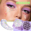 Picture of Teenitor Face Glitter Body Glitter, Clear White Body Glitter Gel, Hair Glitter Gel, 6 Shapes Rave Glitter, Mermaid Sequins Makeup Glitters Face Paint, Chunky Sparkling Glitter Gel for Women