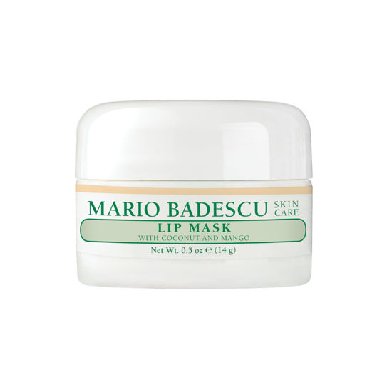 Picture of Mario Badescu Lip Mask with Coconut and Mango for All Skin Types, Overnight Lip Treatment Enriched With Skin Softening Coconut Oil, Sunflower Seed Oil and Hydrating Shea Butter, 0.5 Ounces