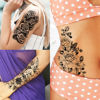 Picture of COKTAK 59 Sheets Sexy 3D Rose Flower Temporary Tattoos For Women Girls Arm Neck, Snake Floral Sunflower Leaf Peony Fake Tattoo Sticker Adult, Black Realistic Temp Tatoos Moon Dandelion Butterfly Thigh
