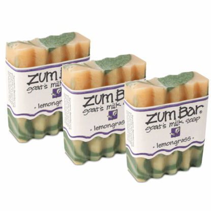 Picture of Zum Bar Goat's Milk Soap - Lemongrass - 3 oz (3 Pack)