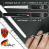 Picture of 3 Swords Germany - Brand Quality Double Sided (fine & coarse) Sapphire Metal Pocket Nail File (1 Piece), Made in Solingen Germany