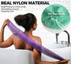 Picture of African Net Sponge Authentic - 2 Pieces Real African Exfoliating Loofah Sponge with Knots - African Net Wash Cloths for Body Scrubber Exfoliator Seawave & Lilac - Back Scrub for Shower Bath