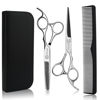 Picture of Hair Cutting Scissors Thinning Shears Kit, 6.5 inch Professional Haircut Scissors for Beard Trimming Shaping with Comb Case, Hairdressing Shears Set