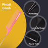 Picture of Goodofferplace 3 PCS Rat Tail Combs Parting Rattail Combs Teasing Fine Tooth Comb with Metal Pick for Curly Hair,Detangling Combs for Women,Parting Combs for Braiding,Styling Hair(Pink)