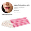 Picture of Pink Lip Wands Applicators Disposable - Vaincre 500PCS Lip Brush, Lipstick Make Up Lint Free Brush Gloss Wands, Makeup Applicator Beauty Tool Kits
