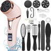 Picture of Electric Callus Remover for Feet (with Vacuum Cleaner), Rechargeable Foot Callus Remover Pedicure Tools Foot File, Professional Foot Care Kit Deadskin Remover with 3Heads&2Speed,LCD Display-Pink