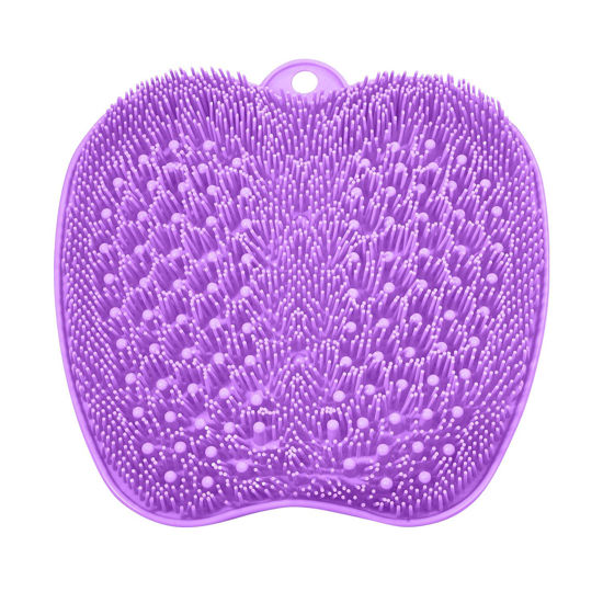 Picture of BESKAR XL Large Foot Scrubber Mat for Use in Shower - Shower Foot Cleaner to Eliminate Calluses Dead Skin, Foot Massager Mat for Men & Women to Soothe Achy Feet, Non Slip Suction Cups
