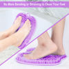 Picture of BESKAR XL Large Foot Scrubber Mat for Use in Shower - Shower Foot Cleaner to Eliminate Calluses Dead Skin, Foot Massager Mat for Men & Women to Soothe Achy Feet, Non Slip Suction Cups