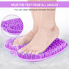 Picture of BESKAR XL Large Foot Scrubber Mat for Use in Shower - Shower Foot Cleaner to Eliminate Calluses Dead Skin, Foot Massager Mat for Men & Women to Soothe Achy Feet, Non Slip Suction Cups