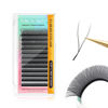 Picture of NAGARAKU yy Eyelash Extensions Supplies y lash 0.07mm L curl 8-12mm Mix Tray Premade Fans 4D Russian Volume Y Shape Faux Mink Matte 12 rows Cluster Wispies Crisscross Eye Lashes