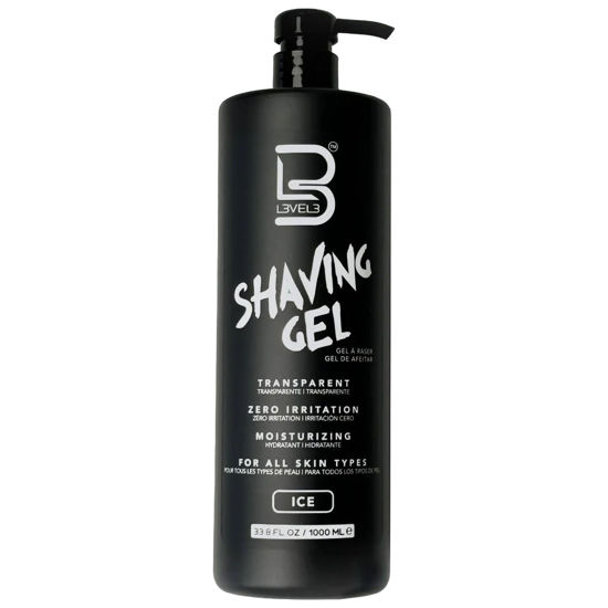 Picture of Level 3 Shaving Gel - Straight Razor Shave Gel - Non-Irritating - Refreshing Smell L3 - No Hot Towel Necessary - Level Three Razor Gel (Ice - Large)