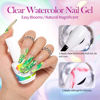 Picture of Born Pretty Nail Blooming Gel, 15ml Clear Clear U V Led Blossom Gel Polish for Spreading Effect Marble Natural Stone Watercolor Floral Print Nail Art DIY Design Manicure Valentine's Day Gift