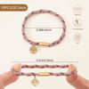 Picture of 10 PCS Hair Ties Bracelets, Boho Hair Ties for Thick & Thin Hair, Cute Stretch Bracelets, Braided Hair Ties for Ponytail Holders, 5 Styles Hair Ties No-Damage, Pink