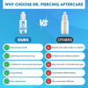 Picture of DR. PIERCING AFTERCARE Keloid Drops - Non-Greasy Saline Solution for Keloid Bump Removal for Piercings - Reduce Appearance of Nose Piercing Bump, Nose Ear Lip Belly (15 mL, 3-Pack)