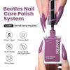 Picture of Beetles Purple Nail Polish, 1Pcs 15ML Purple Nail Polish Long Lasting & Quick Dry Nail Polish 2 in 1 Nail Strengthener Nail Growth Nail Ridge Filler Base Coat Nail Polish Gift for Women