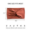Picture of Jesries 10 PCS Women Headbands African Wide Hair Wrap Extra Turban Head Bands for Lady Large Sport Workout Stretch Non-slip Big Hair Bands