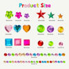 Picture of Gem Stickers, 1510pcs Rhinestone Stickers for Crafts, Self Adhesive Jewel Stickers, Acrylic Bling Gems Jewels Stickers for Crafts, Stick on Gems for DIY, Crafts, Craft Supplies for Kids