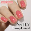 Picture of Double Rhythm Translucent Gel Polish Sheer Neutral Natural Light Milky Same Color Same Bottle 15ML Jelly Nail Polish Nail Art DIY at Home (Pink Rose-A1382)