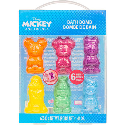Picture of Mickey Minnie and Friends Bubblegum Scented Bath Bombs - Ages 3+ Character Molded Bath Bombs - Fun & Bright Colors by Townley Girl