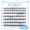 Picture of Lash Clusters 70 Pcs Cluster Lashes Eyelash Clusters DIY Cluster Eyelash Extensions Individual Lashes Thin Band & Soft(Humid,C-8-16mix)