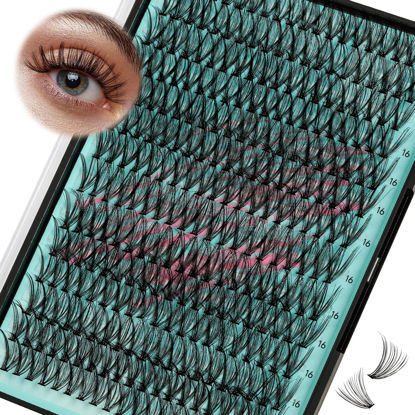 Picture of Lash Clusters Wispy 280PCS Eyelash Extension 30D Cluster Lashes Individual Lashes DIY Lash Extension Natural Look Cluster Eyelash Extensions Soft False Eyelashes at Home for Beginners(16mm)