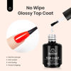 Picture of Beetles Matte Coat & Top Coat 2 Pcs 15ml No Wipe Gel Glossy Matte Gel Top Coat Gel Nail Polish Matte Nail Polish Shine Effect Long Lasting Soak Off Uv LED Nail Lamp Valentine's Day Gifts for Women