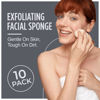 Picture of HartFelt Facial Exfoliation Beauty Box with Super Soft Exfoliating Face Scrub Pads | Reusable Facial Sponges Set for Daily Cleansing & Dead Skin Removal | Face Scrubbers Gift Box for Women & Men-10pc