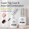 Picture of Born Pretty Gel Top Coat,15ml Gloss Base and Top Coat Set, No Wipe Super Top Coat Not Chip or Peel and Long Lasting Base Gel Top Coat for Nail Art