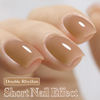 Picture of Double Rhythm Translucent Gel Polish Sheer Neutral Natural Light Milky Same Color Same Bottle 15ML Jelly Nail Polish Nail Art DIY at Home (Nude-A1372)