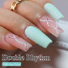 Picture of Double Rhythm Translucent Gel Polish Sheer Neutral Natural Light Milky Same Color Same Bottle 15ML Jelly UV Nail Polish Nail Art DIY at Home (Pale Blue-A1031)