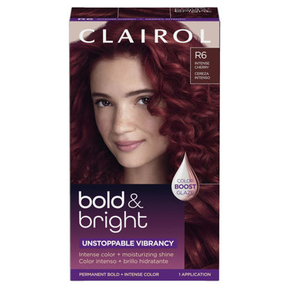 Picture of Clairol Bold & Bright Permanent Hair Dye, R6 Intense Cherry Hair Color, Pack of 1